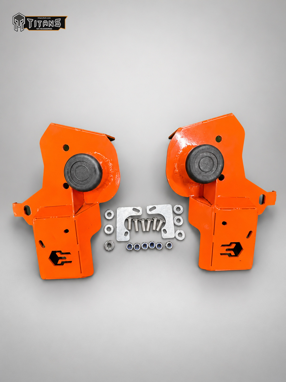 Bộ ốp bảo vệ cảm biến phuộc Raptor màu cam Titans4x4
